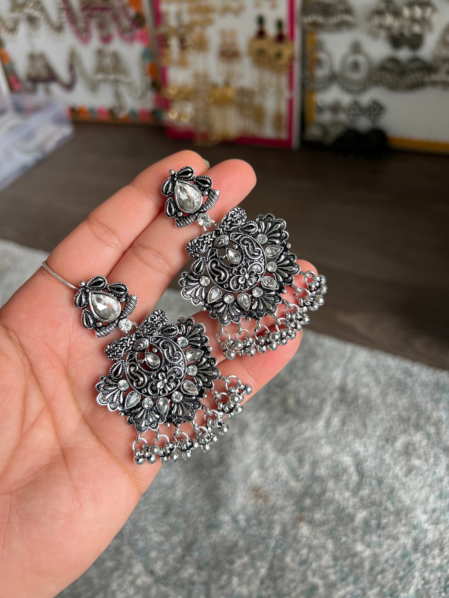 German silver earrings