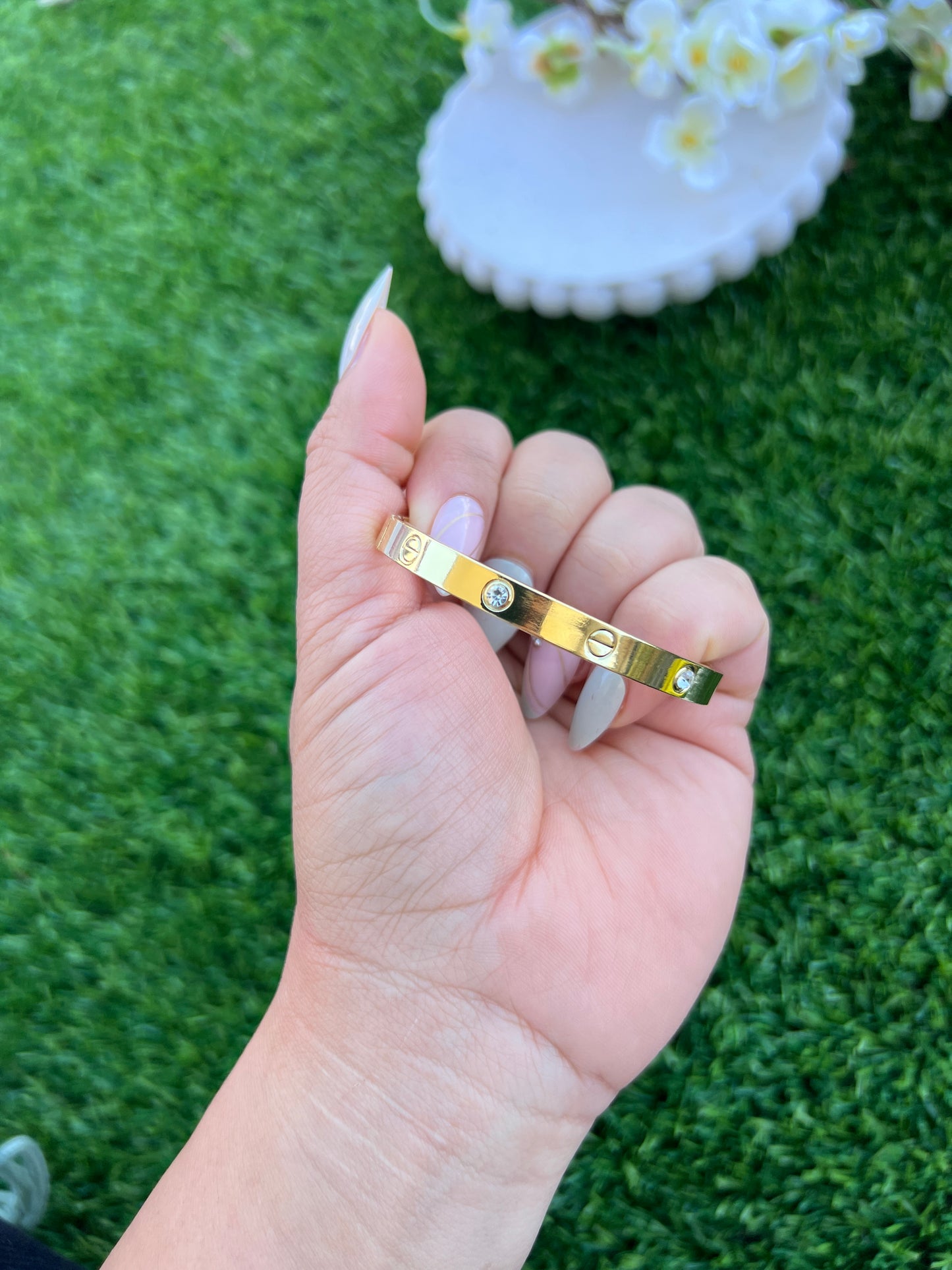 Cartier inspired love openable bracket