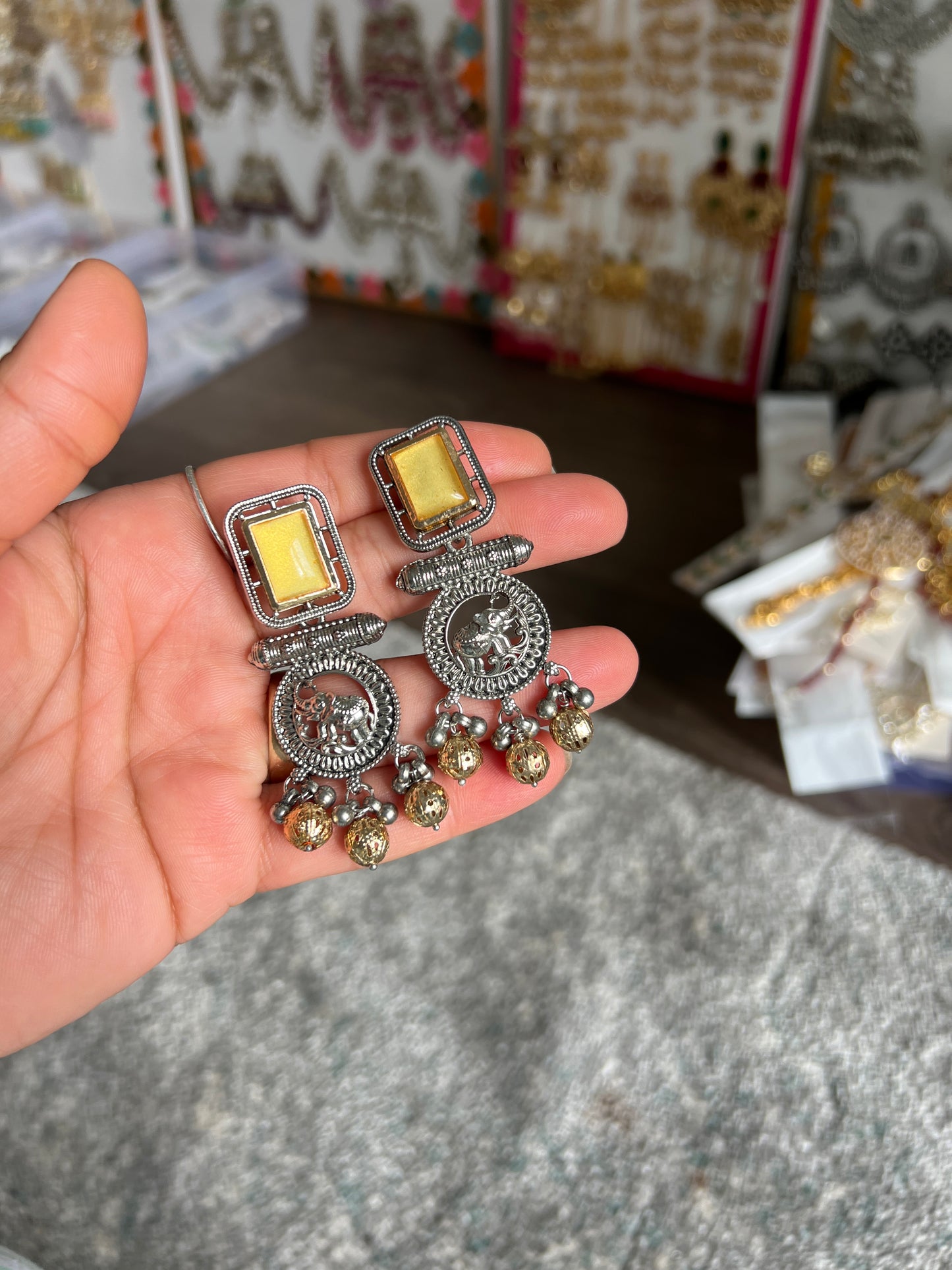 German silver earrings