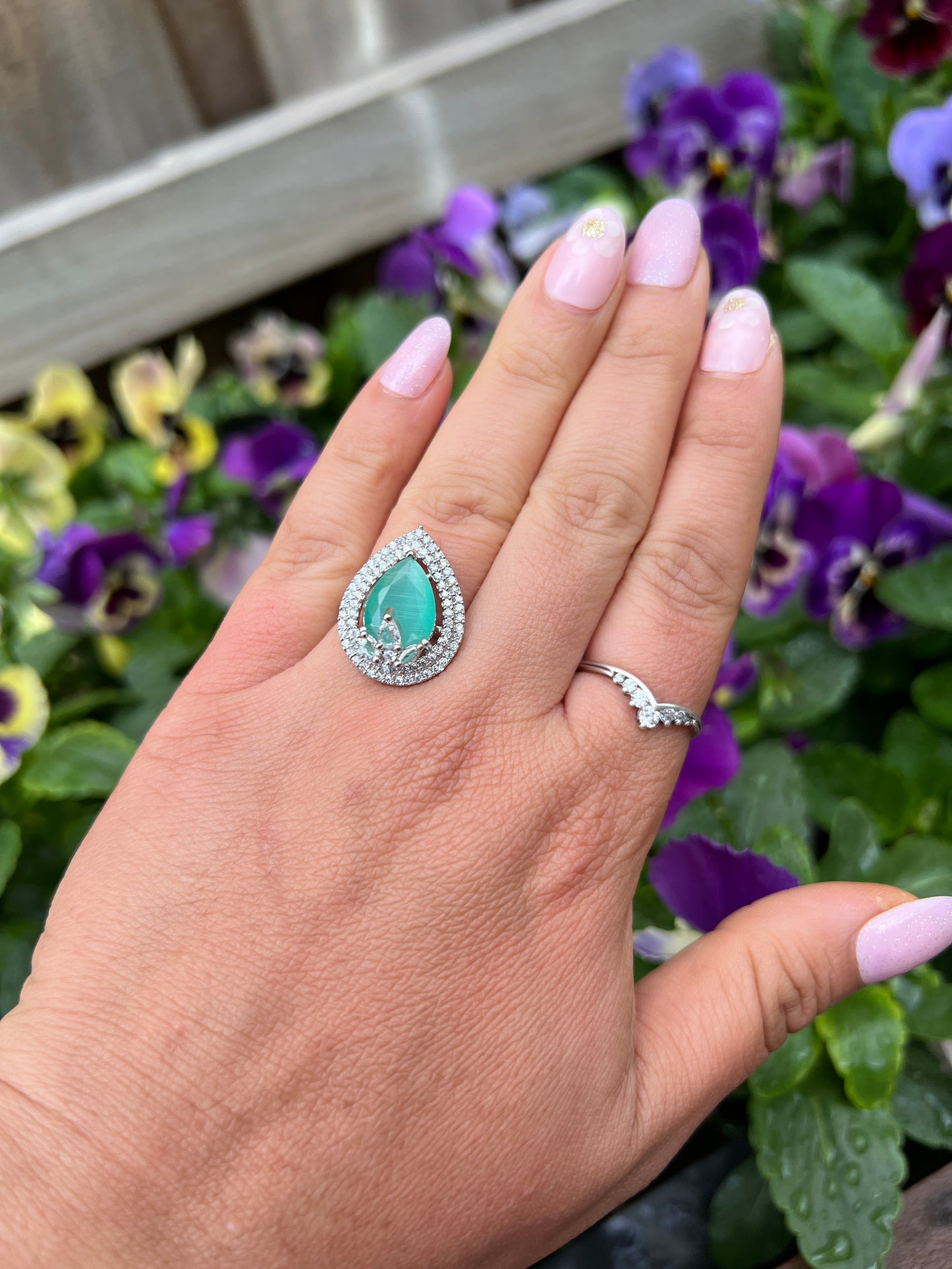 Small American diamond Ring