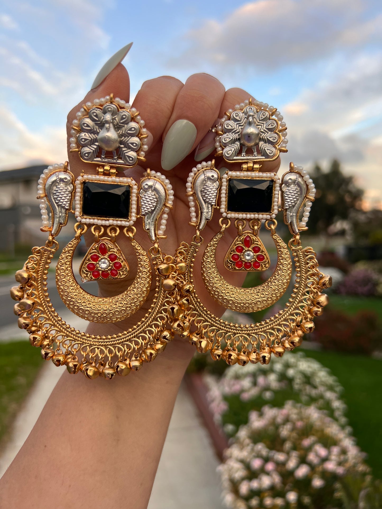 Suhana Kashmiri oversize earrings