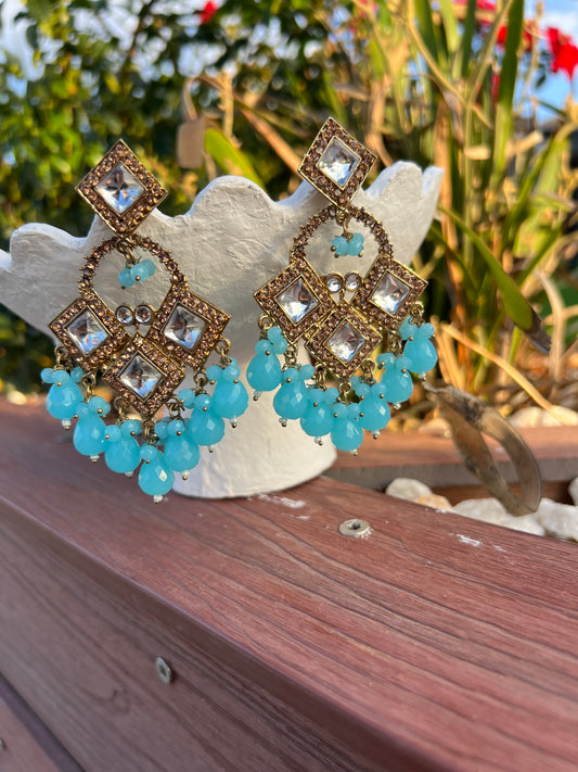 Sky blue earrings