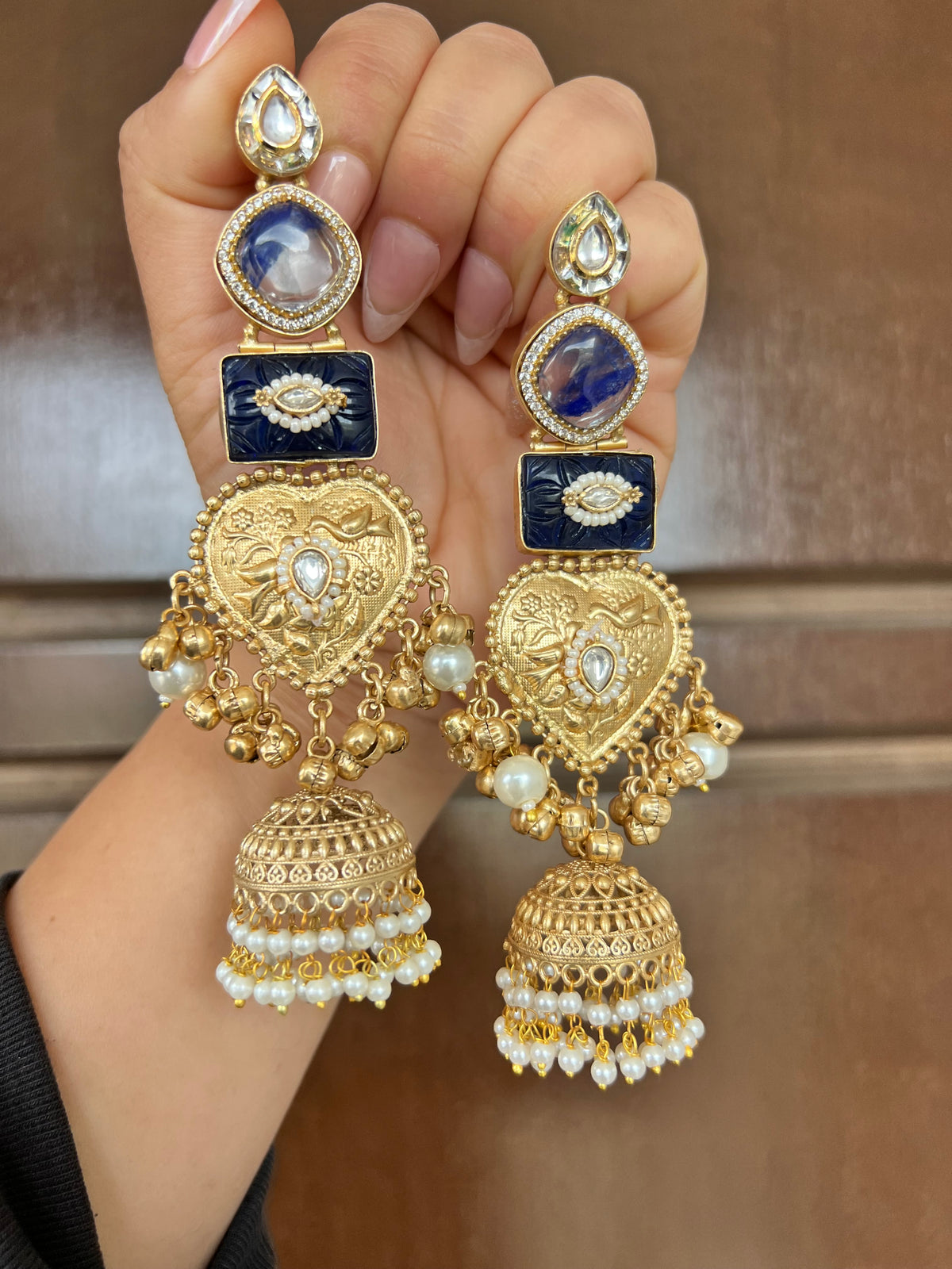 Inara Kashmiri long earrings