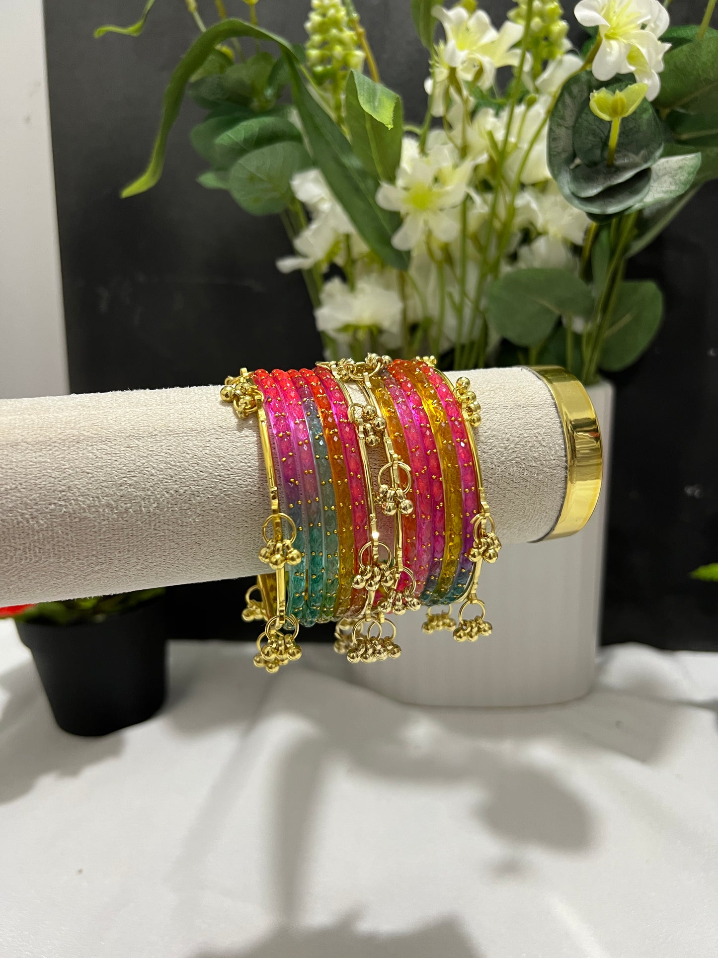 Rainbow Kashmiri bangles