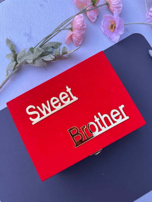 Premium velvet Sweet brother hamper (empty)