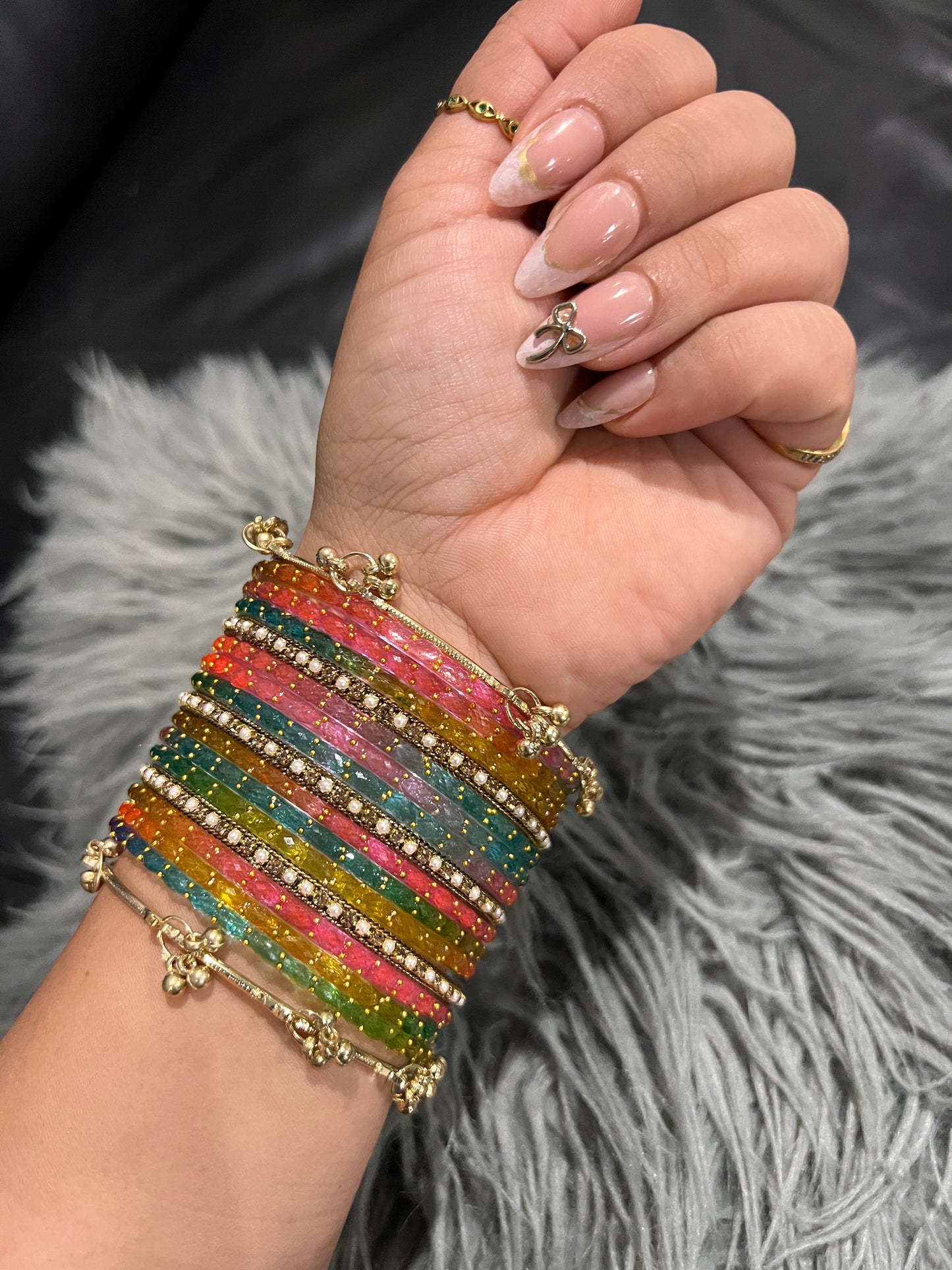 Navratan Kashmiri bangles ( both hands)