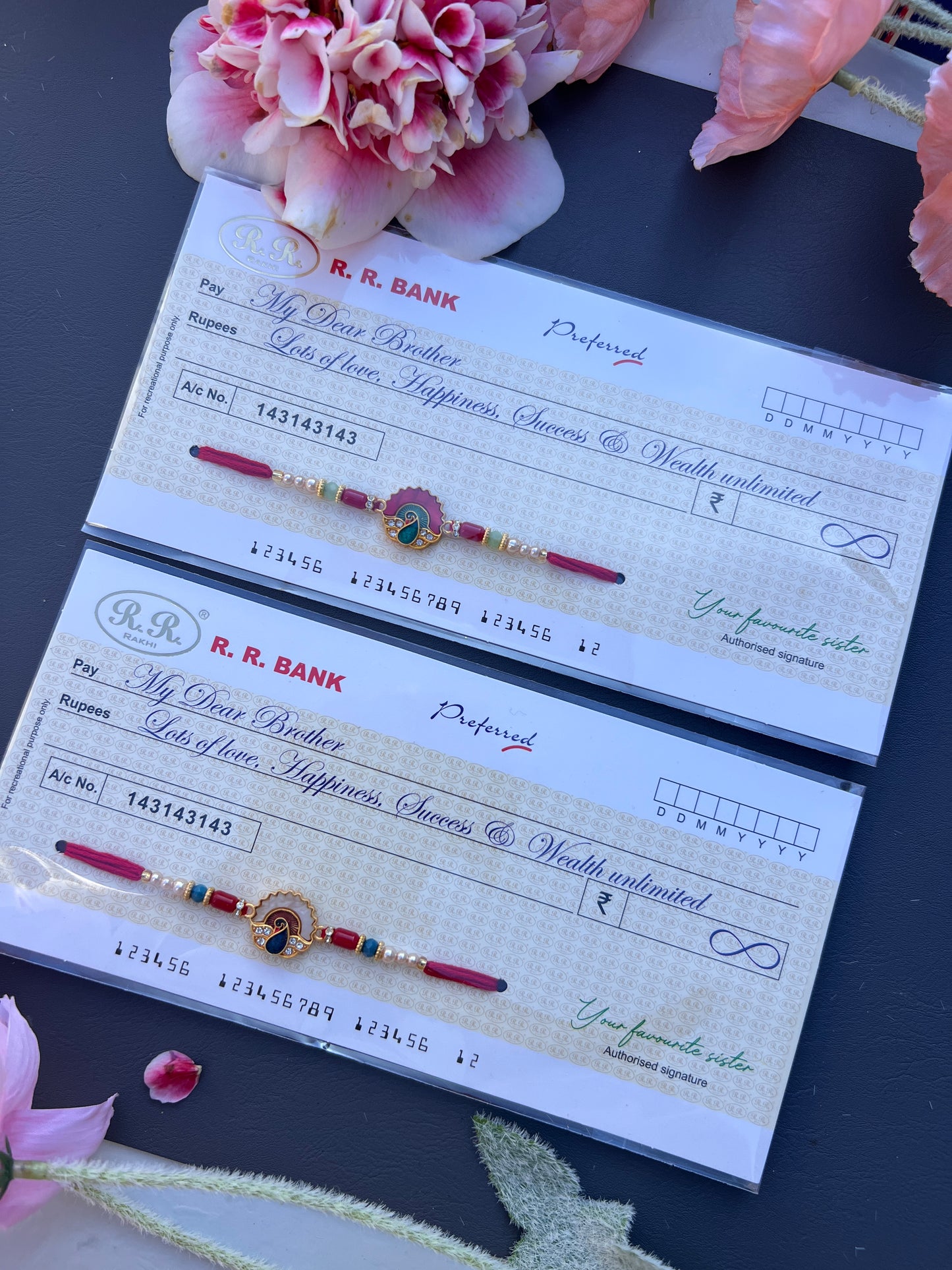 Brother Cheque Rakhi