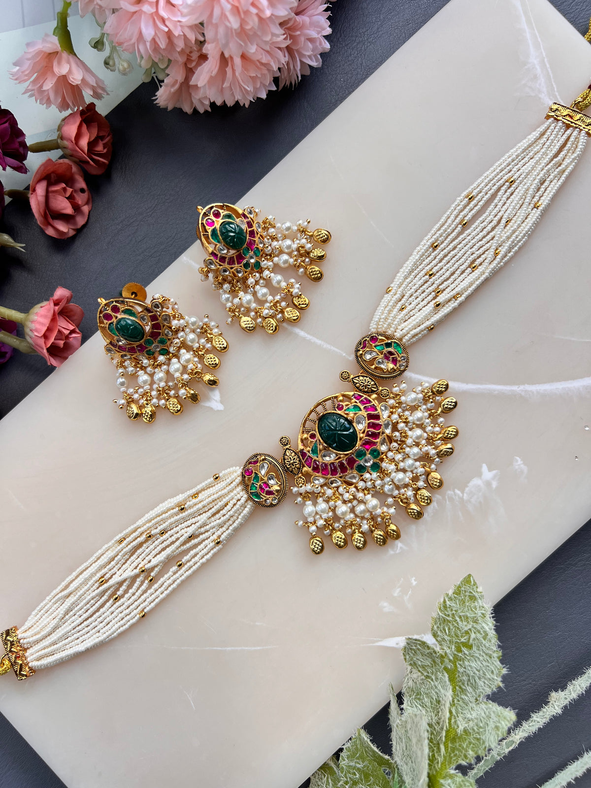 Heer Paachi kundan choker set