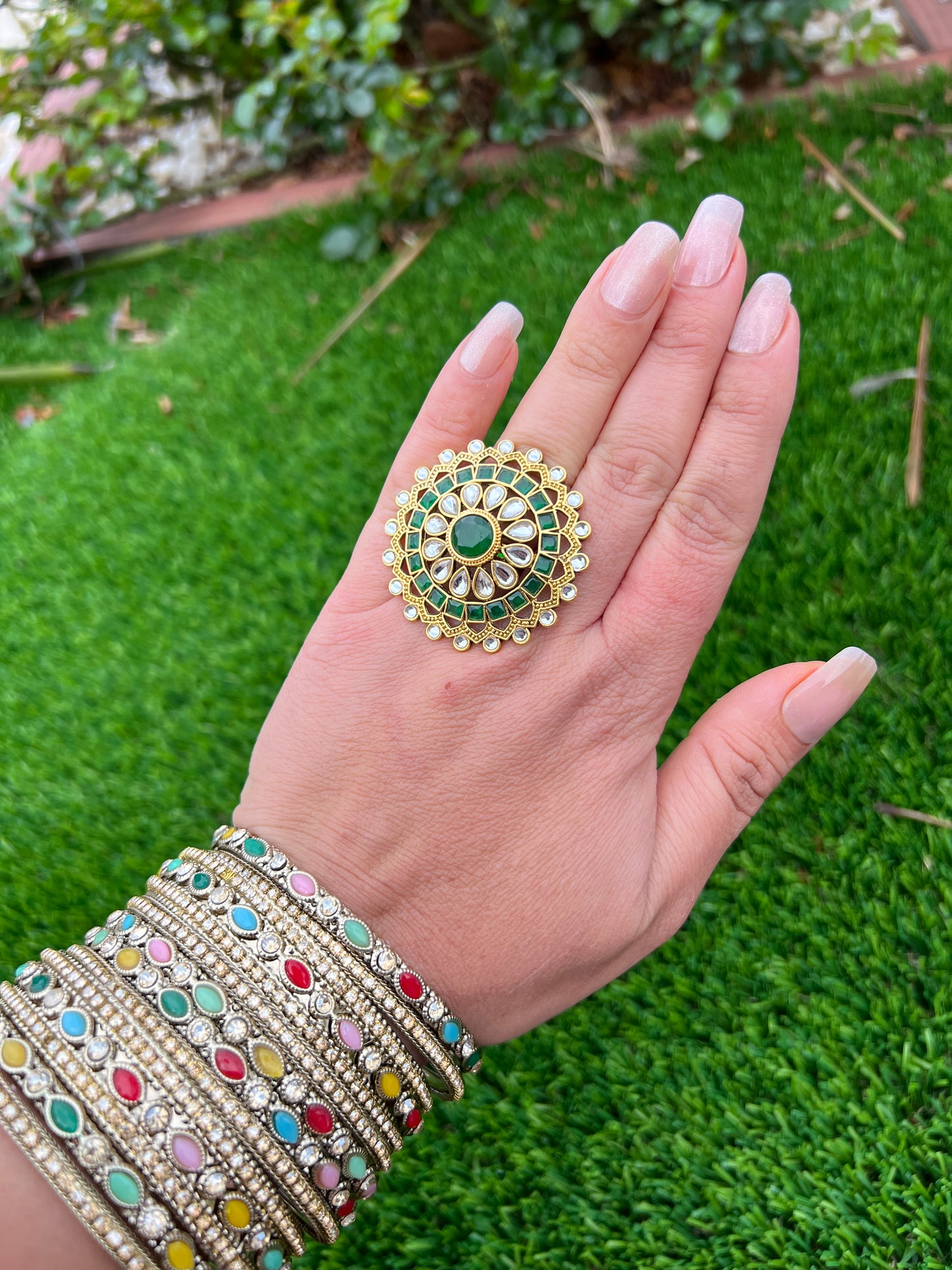 Ritvika emerald ring