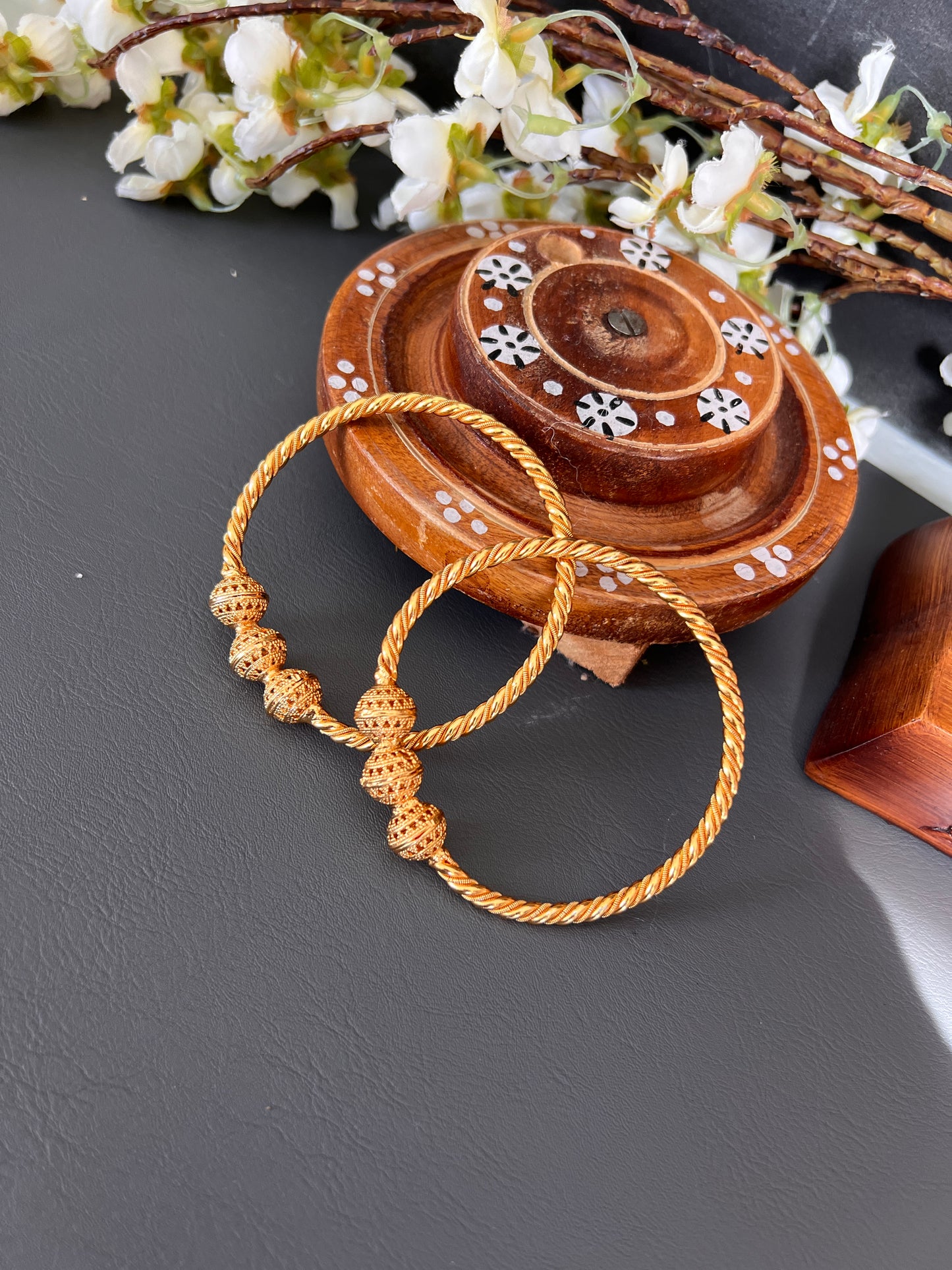 Karuna gold plated bangles